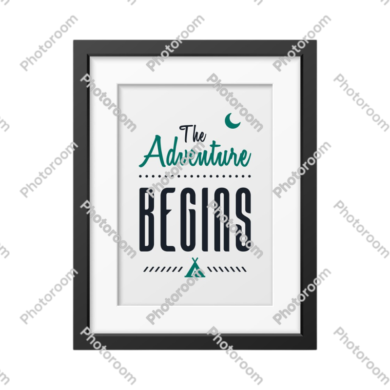 The adventure begins Framed poster